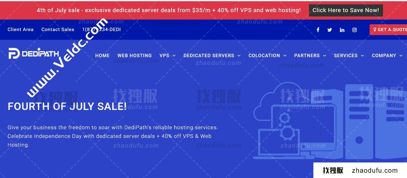DediPath：美国独立日促销，全场VPS主机6折优惠，多机房可选，年付$12起，纽约独立服务器，免费10Tbps DDoS防护，月付$35起
