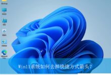 如何去除快捷箭头教程如何去除win11系统中的快捷箭头_找独服