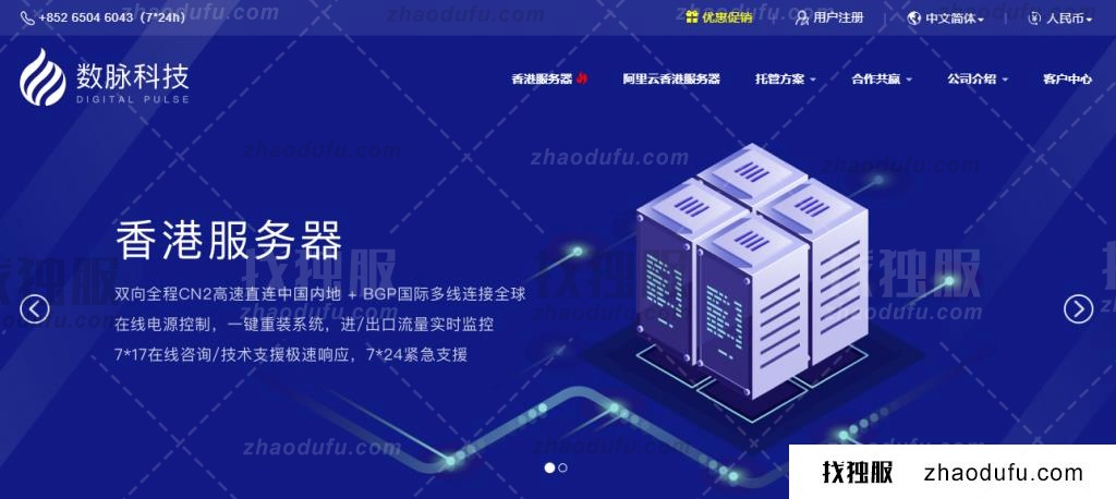 数脉科技：242元/月香港服务器-E3 1230v2/16GB/1TB/3IP,可选CNZJIBGP/华为精品网