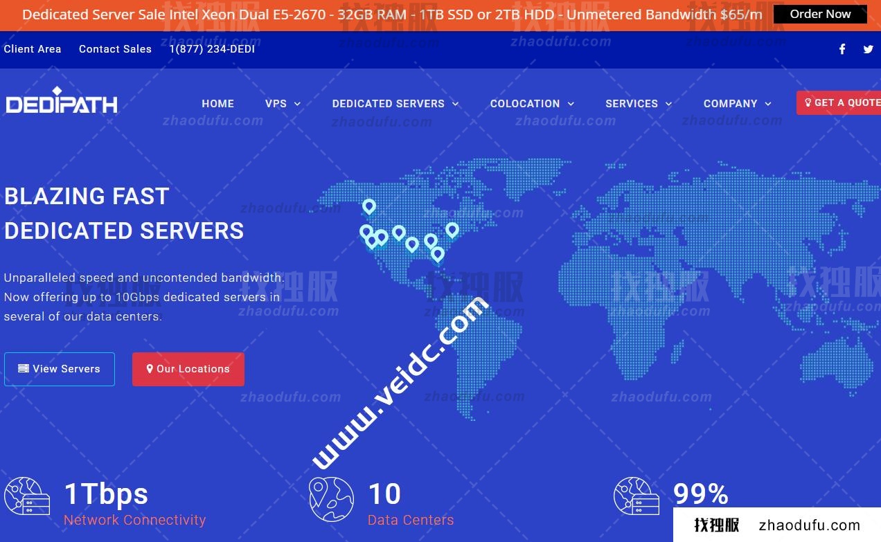 DediPath：美国服务器促销，洛杉矶等机房可选，双E5-2670/32GB内存/1TB SSD或2TB HDD，1Gbps不限流量，低至$65/月