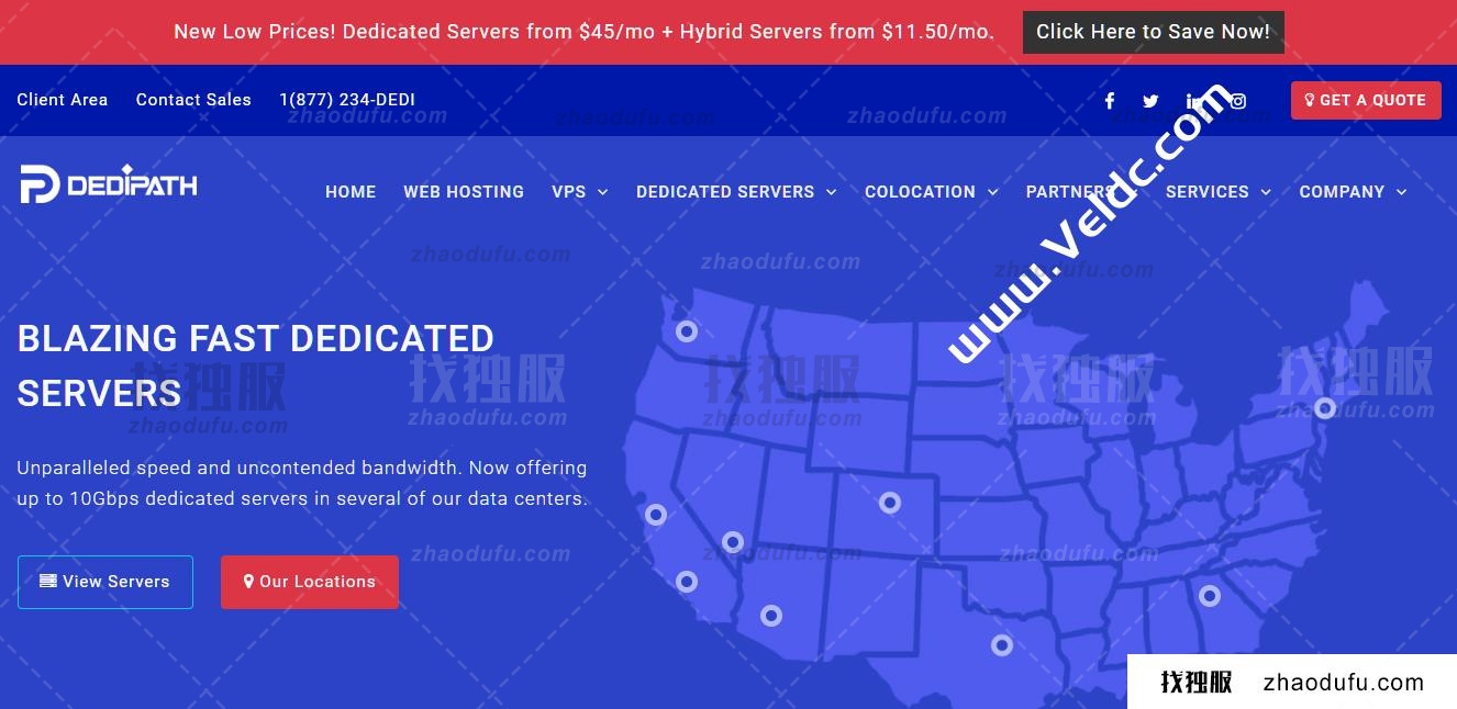 DediPath：5月优惠，洛杉矶独立服务器85折，月付38美元起，全场VPS主机45折，月付1.57美元起