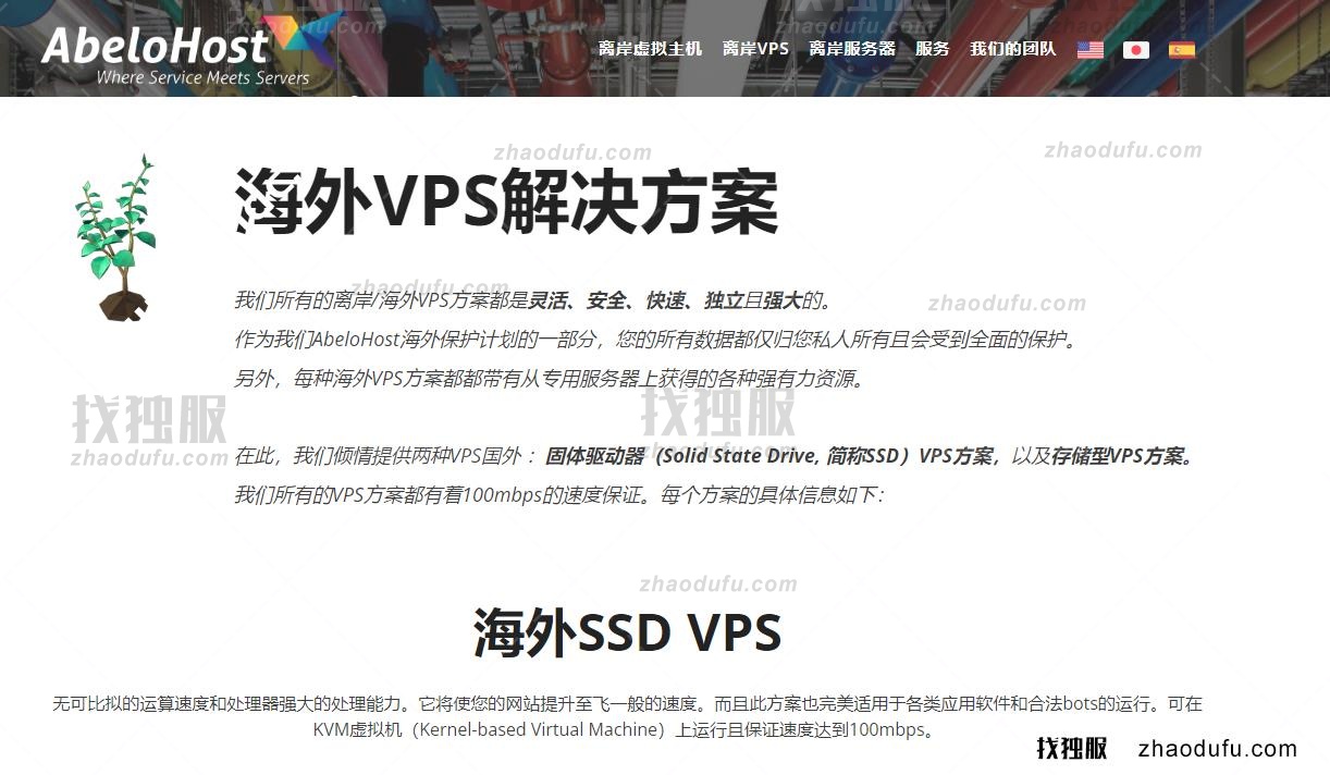 AbeloHost：抗投诉VPS，荷兰离岸VPS，100Mbps不限流量，月付€9.99起，离岸专用服务器€52.8/月起