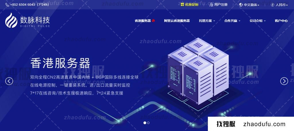 数脉科技:香港独立服务器月付199元,30M带宽不限流量,CN2+BGP线路