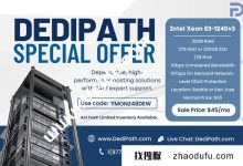 DEDIPATH:美国服务器促销,可选的圣何塞和西雅图计算机室,Intel Xeon E3-1240V3/32GB/2TB HDD或1TB SSD存储,1GBPS无限流量,10TBPS网络级别保护,需求$ 45_找独服