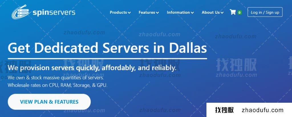 SpinServers 达拉斯专用服务器 50% 折扣 539.5 美元从每月开始获得无限 10Gbps 专用带宽！