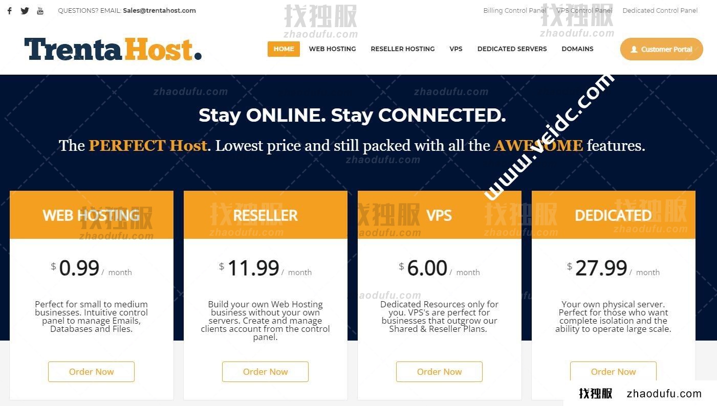 TrentaHost：美国高防服务器，免费20Gbps DDOS防护，E3/32G/500G，100Mbps@10TB，$39.99/月，$299.88/年